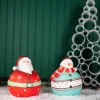 Clearance Decorator's Warehouse 7” Nostalgic Santa/Snowman Figurine
