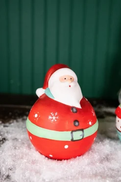 Clearance Decorator's Warehouse 7” Nostalgic Santa/Snowman Figurine