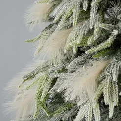 Clearance Decorator's Warehouse 7.5' Pine And Pampas Artificial Christmas Tree With 550 Warm White LED Lights