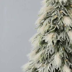 Hot Decorator's Warehouse 9' Pine And Pampas Artificial Christmas Tree With 700 Warm White LED Lights