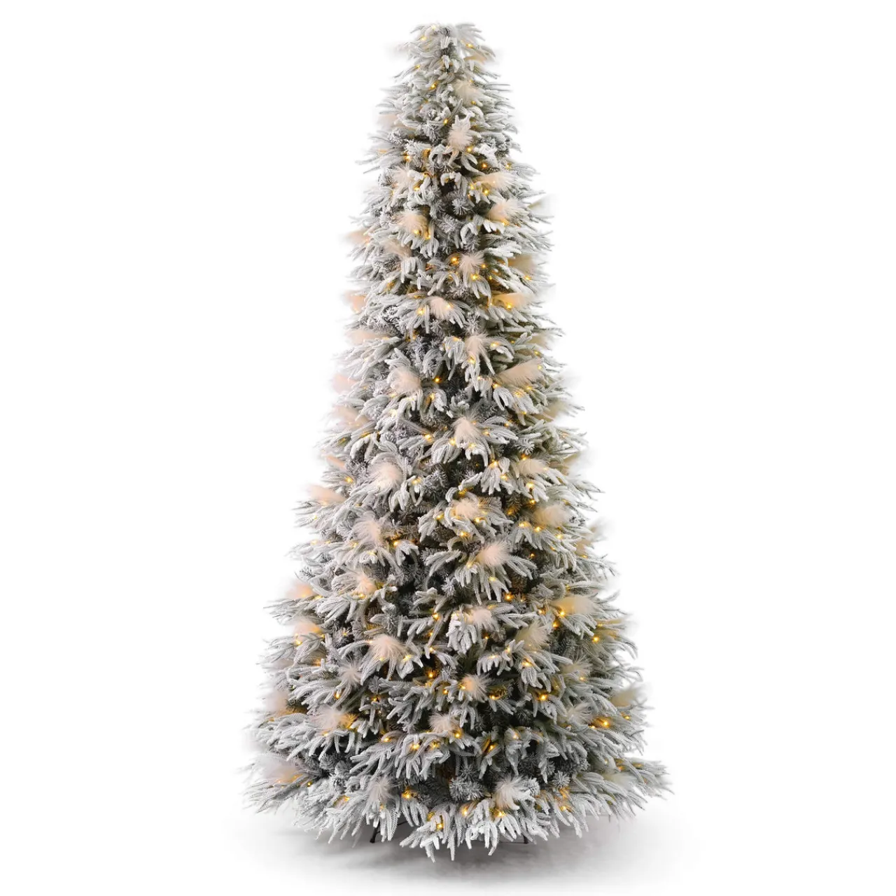 Hot Decorator's Warehouse 9' Pine And Pampas Artificial Christmas Tree With 700 Warm White LED Lights