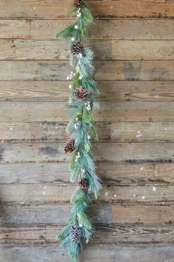 Decorator's Warehouse 6’ Pine Berry Bell Garland