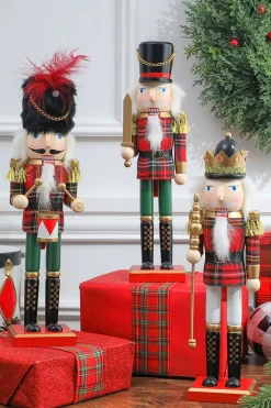 Hot Decorator's Warehouse 15” Plaid Christmas Nutcracker