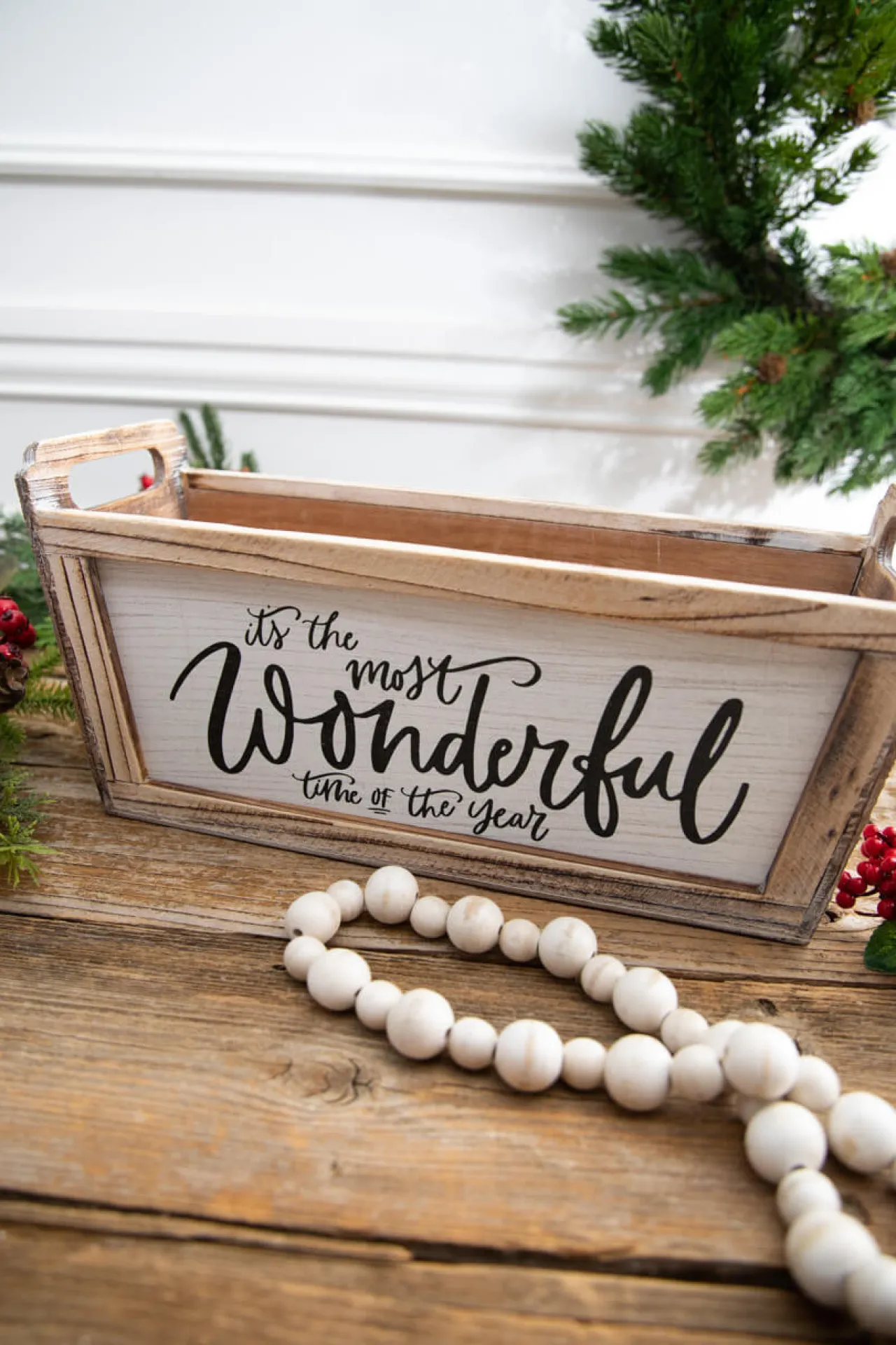 Best Decorator's Warehouse 16” Planter - It’s The Most Wonderful Time Of The Year