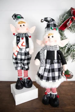 New Decorator's Warehouse 30” Plush Holiday Standing Elf