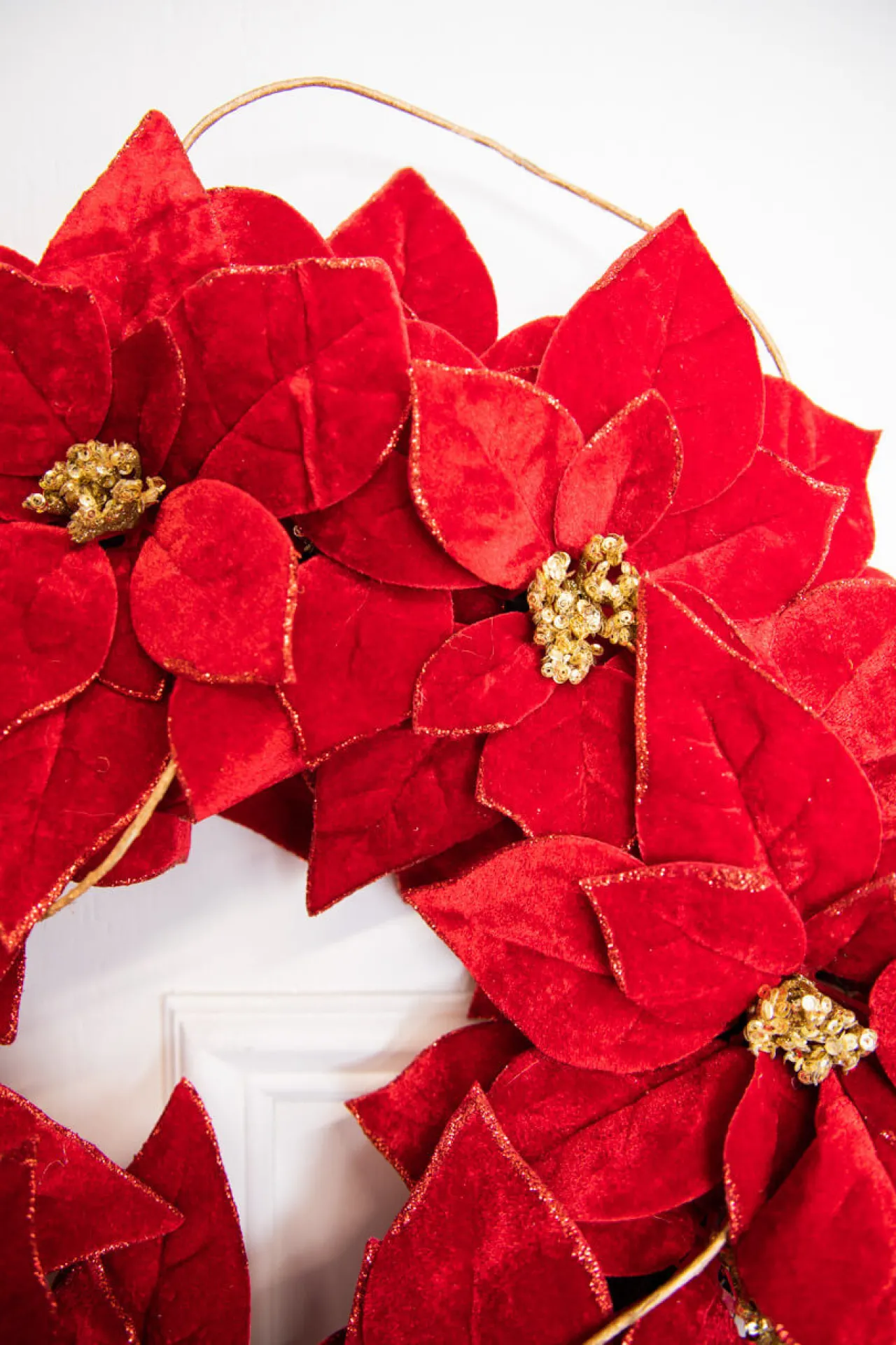 Hot Decorator's Warehouse 21” Poinsettia Wreath