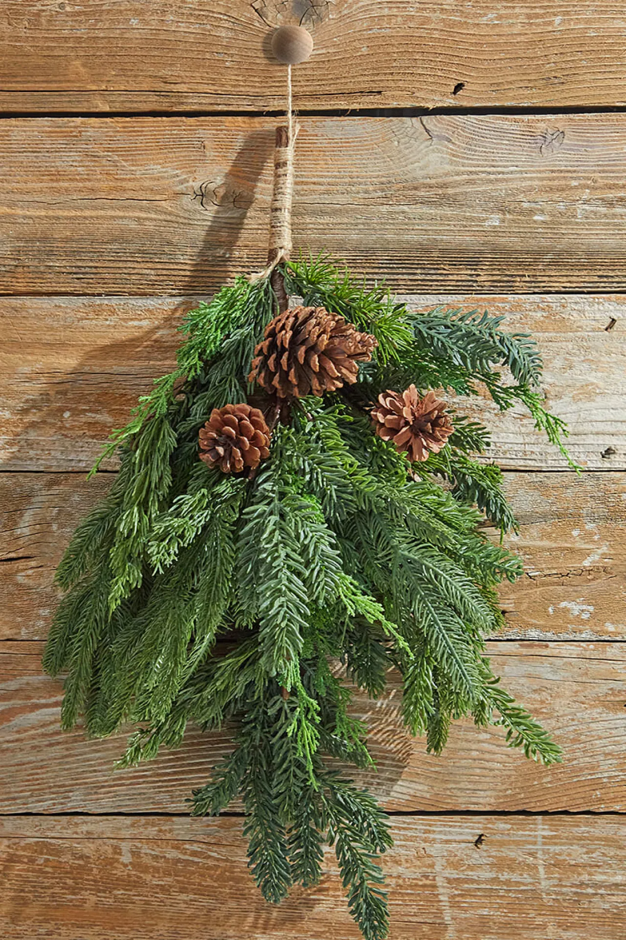 Best Decorator's Warehouse 24” Real Touch Cedar Spruce Cone Teardrop