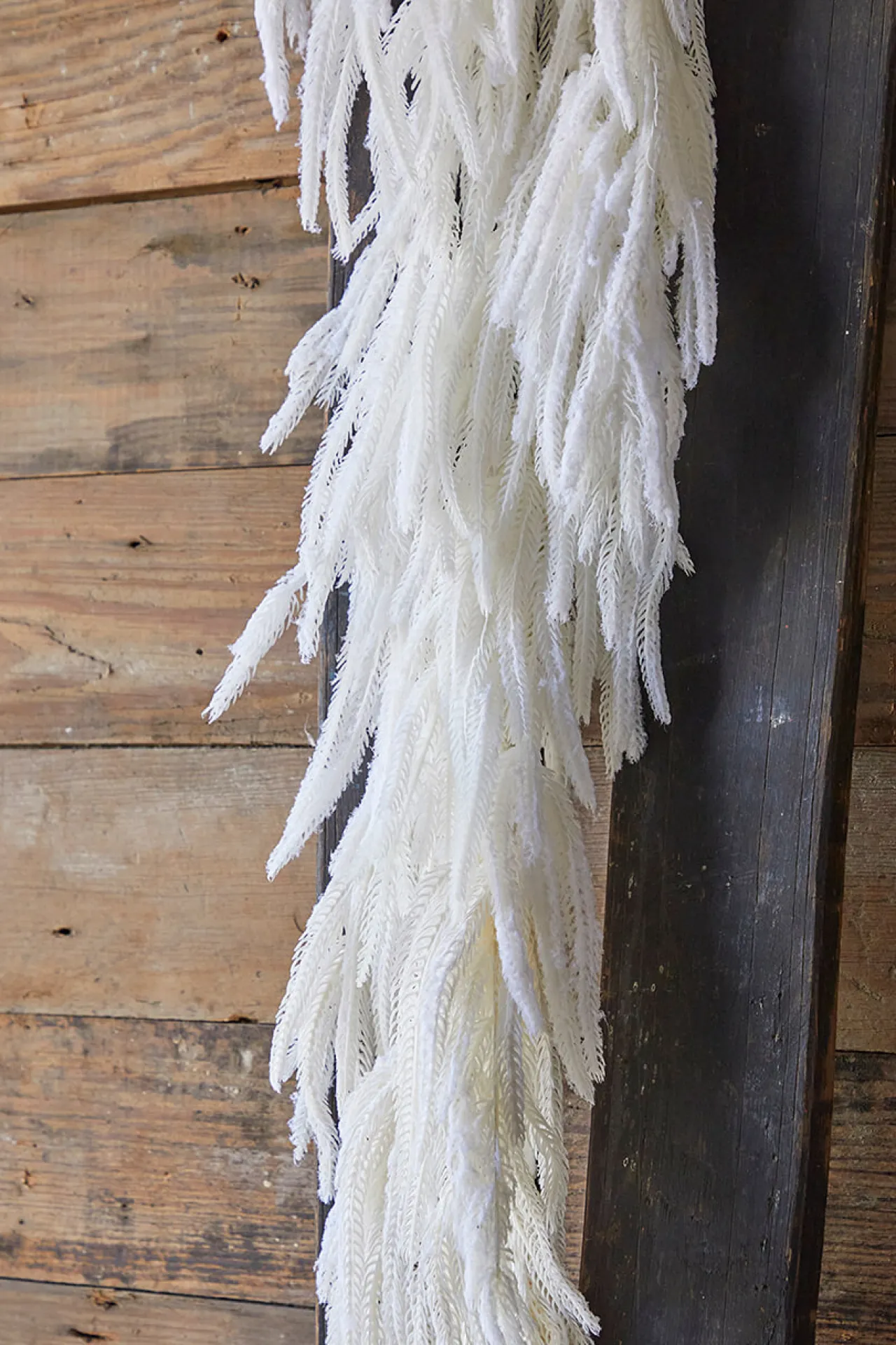 Discount Decorator's Warehouse 48” Real Touch Flocked White Norfolk Garland