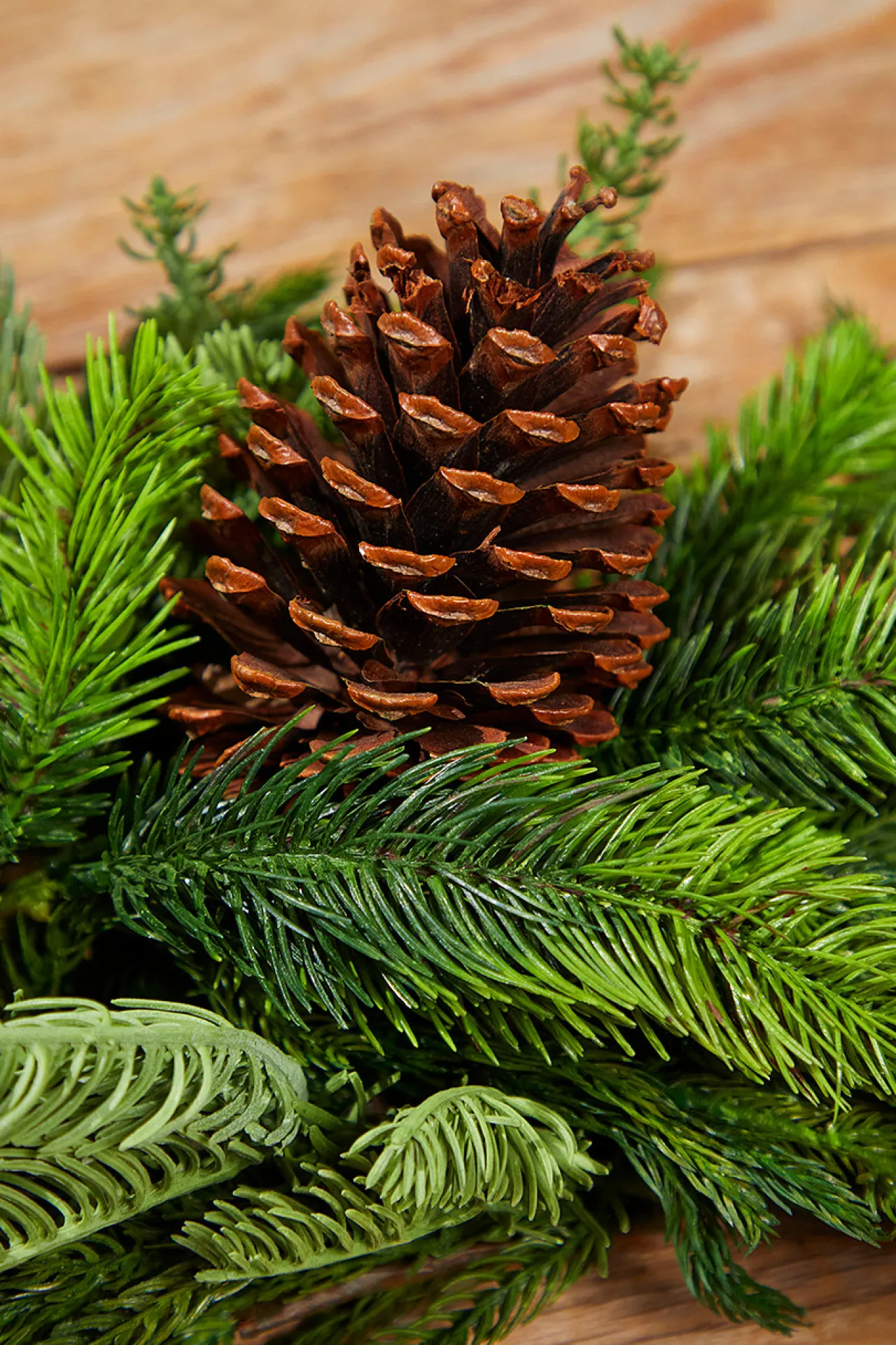 Online Decorator's Warehouse 42” Real Touch Norfolk / Spruce / Juniper Swag