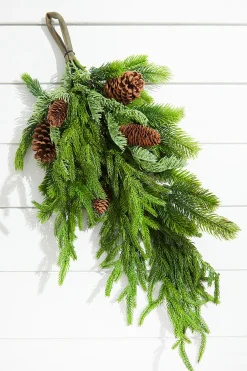 Discount Decorator's Warehouse 27” Real Touch Norfolk Spruce Juniper Teardrop