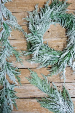 Sale Decorator's Warehouse 60” Real-Touch Flocked Norfolk Garland