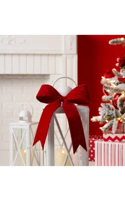 Outlet Decorator's Warehouse 16.5” Red Polyester Clip Bow