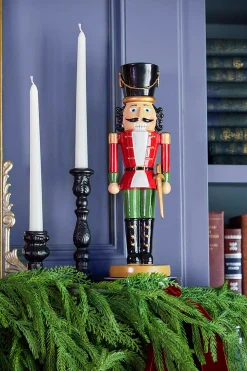 Clearance Decorator's Warehouse 14” Red Resin Nutcracker Figure