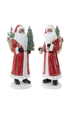 Clearance Decorator's Warehouse 13” Resin African-American Santa