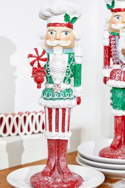 New Decorator's Warehouse 11.5" Resin Candy Nutcracker