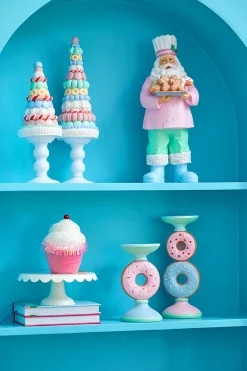 Sale Decorator's Warehouse 8.5” Resin Donut Candle Holder