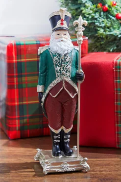 Clearance Decorator's Warehouse 13” Resin Elegant Santa Soldier Figure