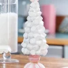New Decorator's Warehouse 12" Resin Marshmallow Tree On Pedestal