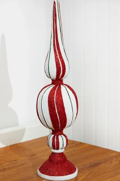 Outlet Decorator's Warehouse 18" Resin Peppermint Finial