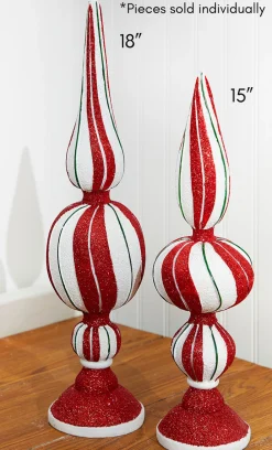 Outlet Decorator's Warehouse 18" Resin Peppermint Finial