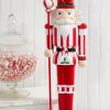 New Decorator's Warehouse 24" Resin Peppermint Nutcracker
