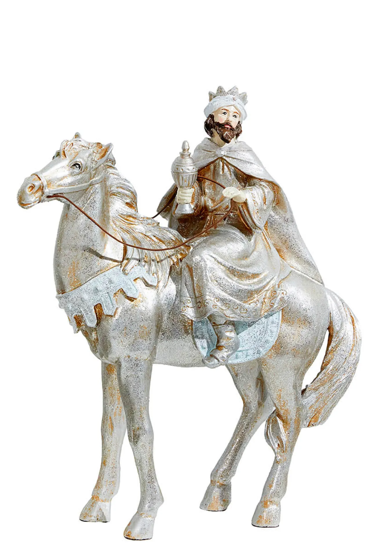 Outlet Decorator's Warehouse 16" Resin Renaissance Three Kings With Animals - Set Of 3
