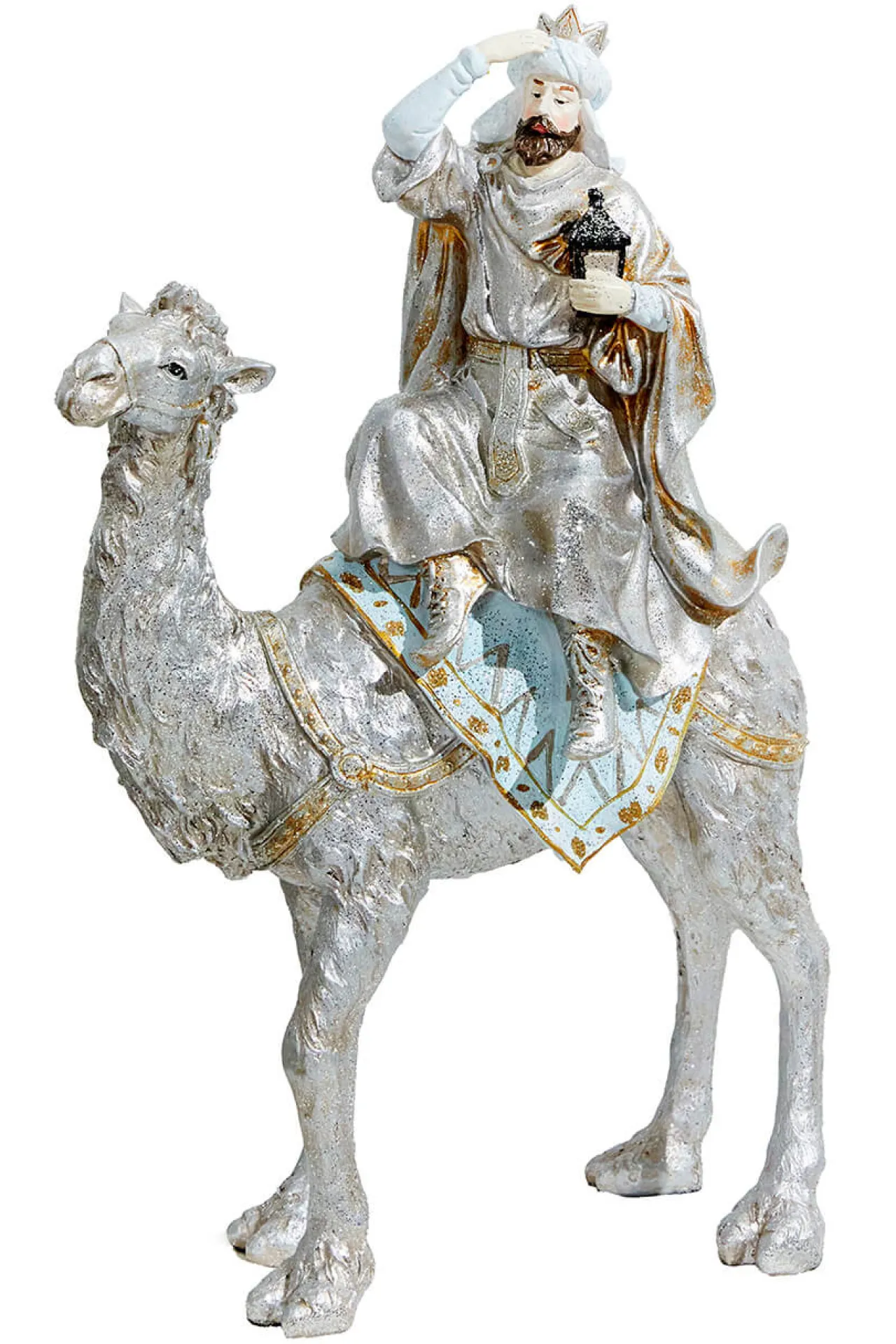 Outlet Decorator's Warehouse 16" Resin Renaissance Three Kings With Animals - Set Of 3