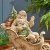 Discount Decorator's Warehouse 12" Resin Santa In Sleigh