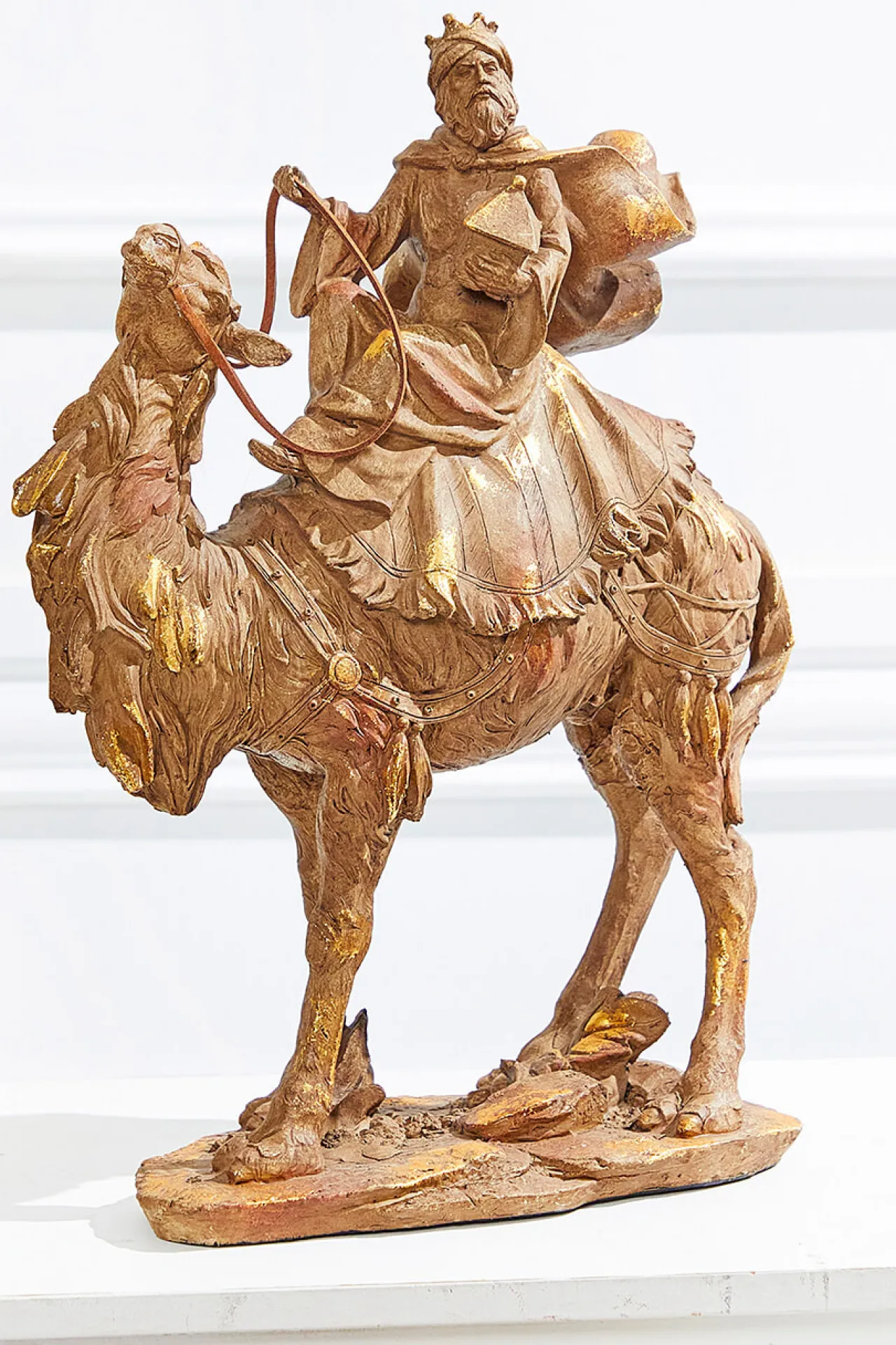 Outlet Decorator's Warehouse 13" Resin Three Kings On Camels - Set Of 3