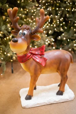 Online Decorator's Warehouse 38" Resin Whimsical Standing Reindeer