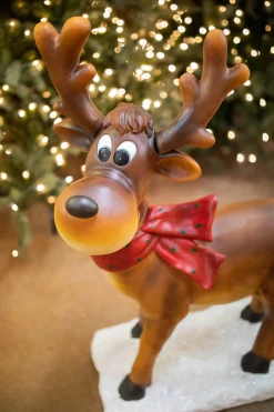 Online Decorator's Warehouse 38" Resin Whimsical Standing Reindeer