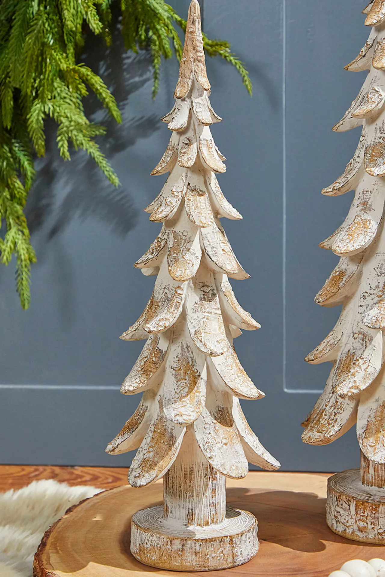 Clearance Decorator's Warehouse 15" Resin Winter Forest Tree