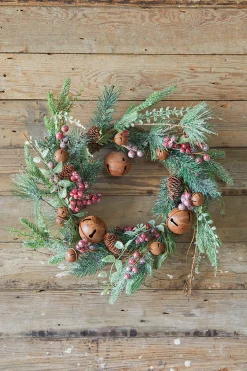 Clearance Decorator's Warehouse 18" Rustic Bell Wreath