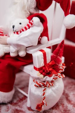 Sale Decorator's Warehouse 14” Santa In Chair With Bears