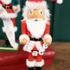 Outlet Decorator's Warehouse 15" Santa Nutcracker With Peace Garland