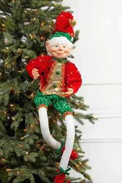 Clearance Decorator's Warehouse 30" Sequin Bendable Elf
