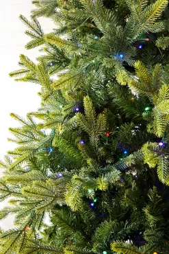 Clearance Decorator's Warehouse 9' Slim Trinity Pine Artificial Christmas Tree With 1150 Color-Changing Lights