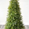 New Decorator's Warehouse 7.5' Slim Trinity Pine Artificial Christmas Tree With 700 Color-Changing Lights