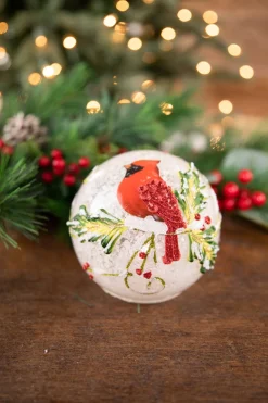 Decorator's Warehouse 4” Small Glass Light Up Cardinal Décor