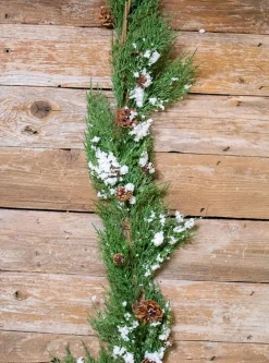Hot Decorator's Warehouse 48” Snow Western Cedar Garland