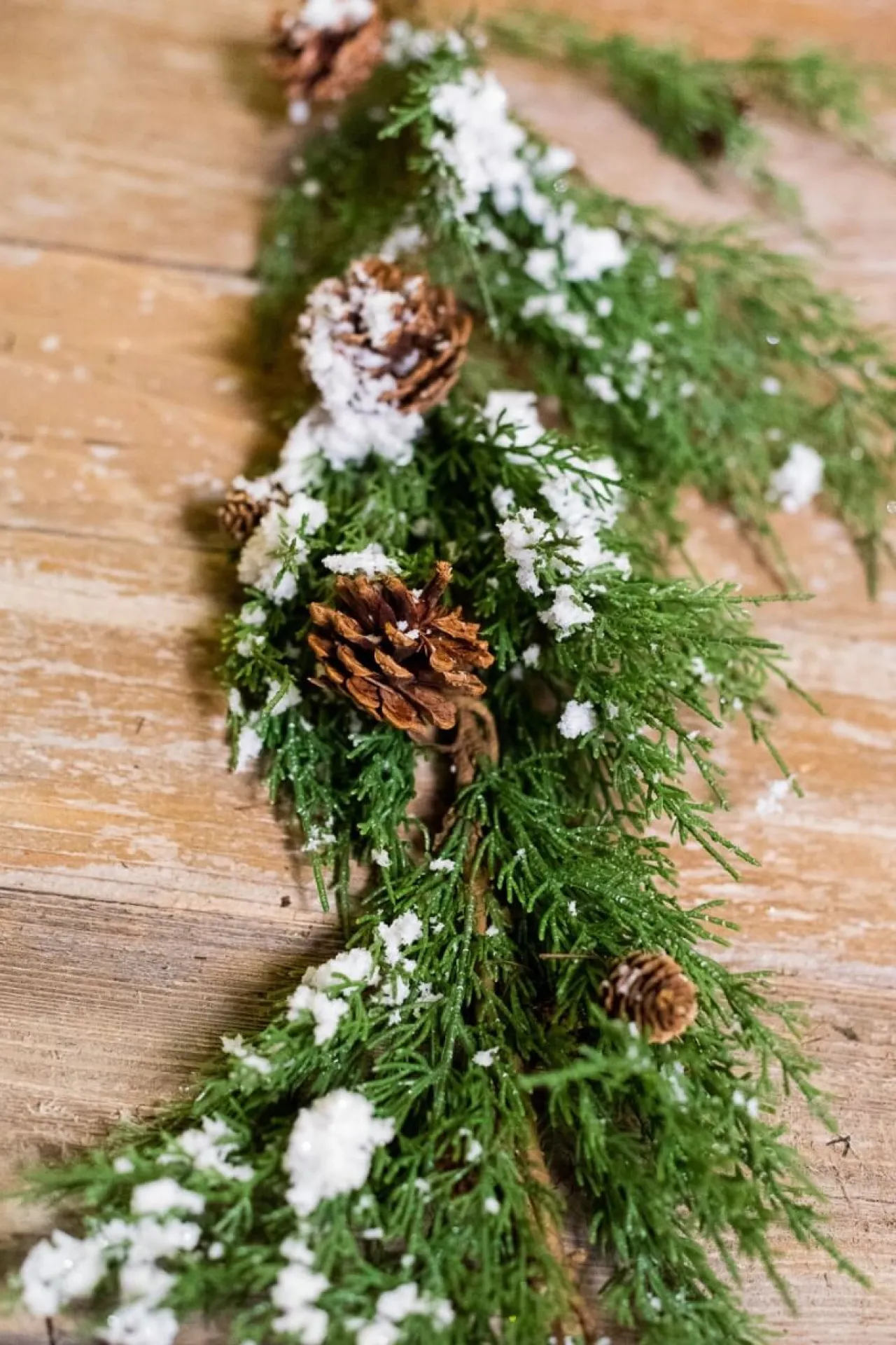 Hot Decorator's Warehouse 48” Snow Western Cedar Garland