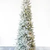 Best Decorator's Warehouse 9' Snowcrest Pencil Pine Artificial Christmas Tree With 700 Color-Changing Lights