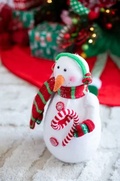 Clearance Decorator's Warehouse 15” Snowman With Candy Cane