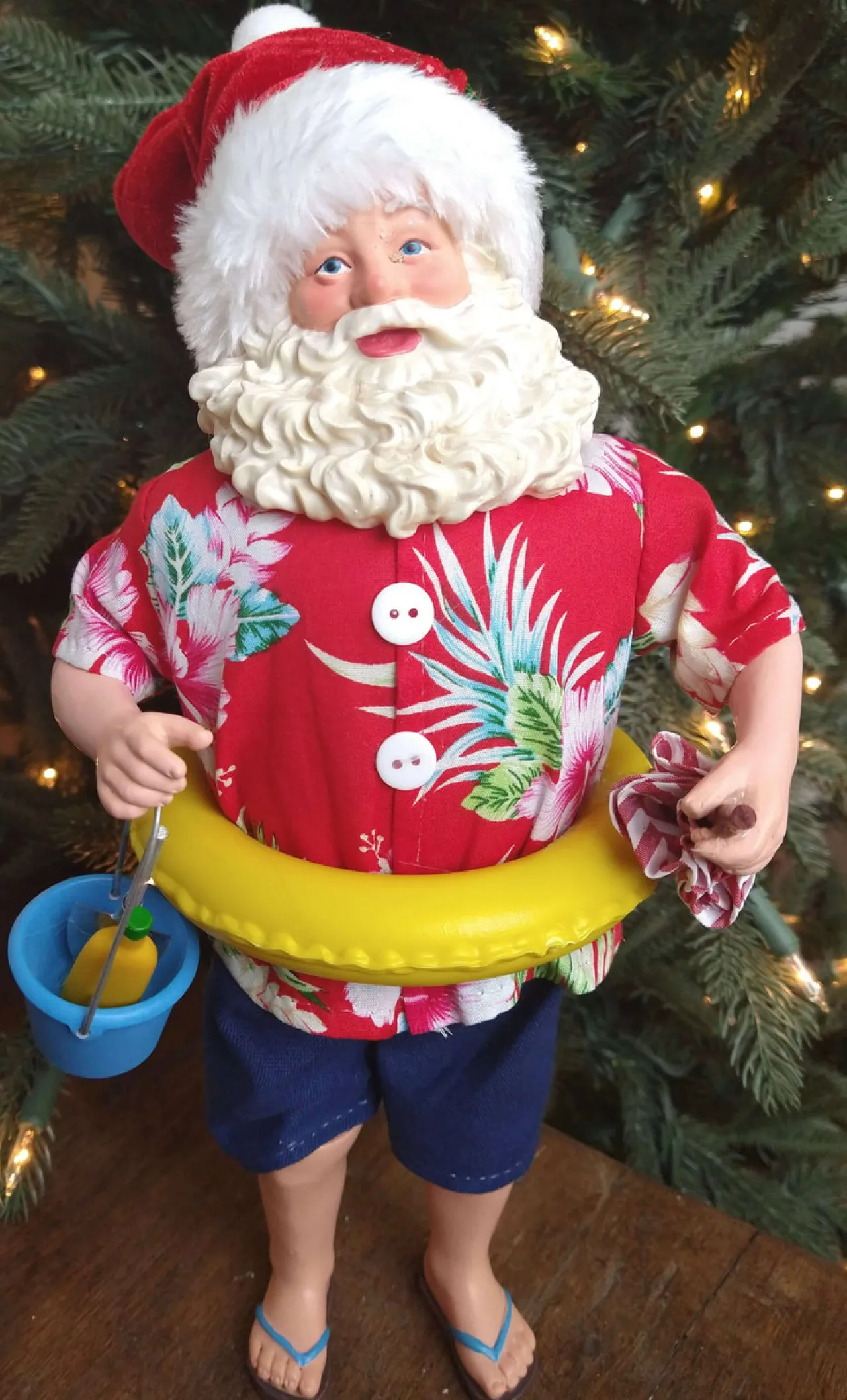 Sale Decorator's Warehouse 12” Standing Santa - The Nicholas Collection