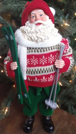 Sale Decorator's Warehouse 12” Standing Santa - The Nicholas Collection