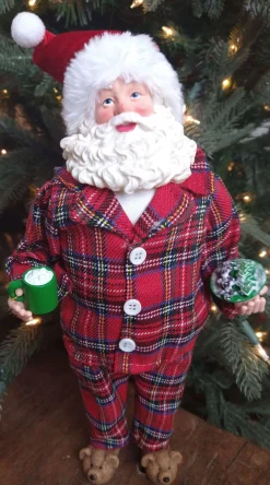 Sale Decorator's Warehouse 12” Standing Santa - The Nicholas Collection