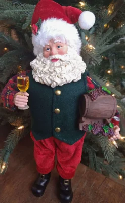 Sale Decorator's Warehouse 12” Standing Santa - The Nicholas Collection
