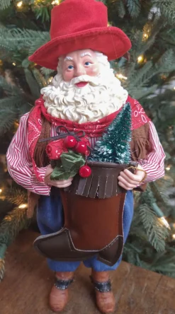 Sale Decorator's Warehouse 12” Standing Santa - The Nicholas Collection