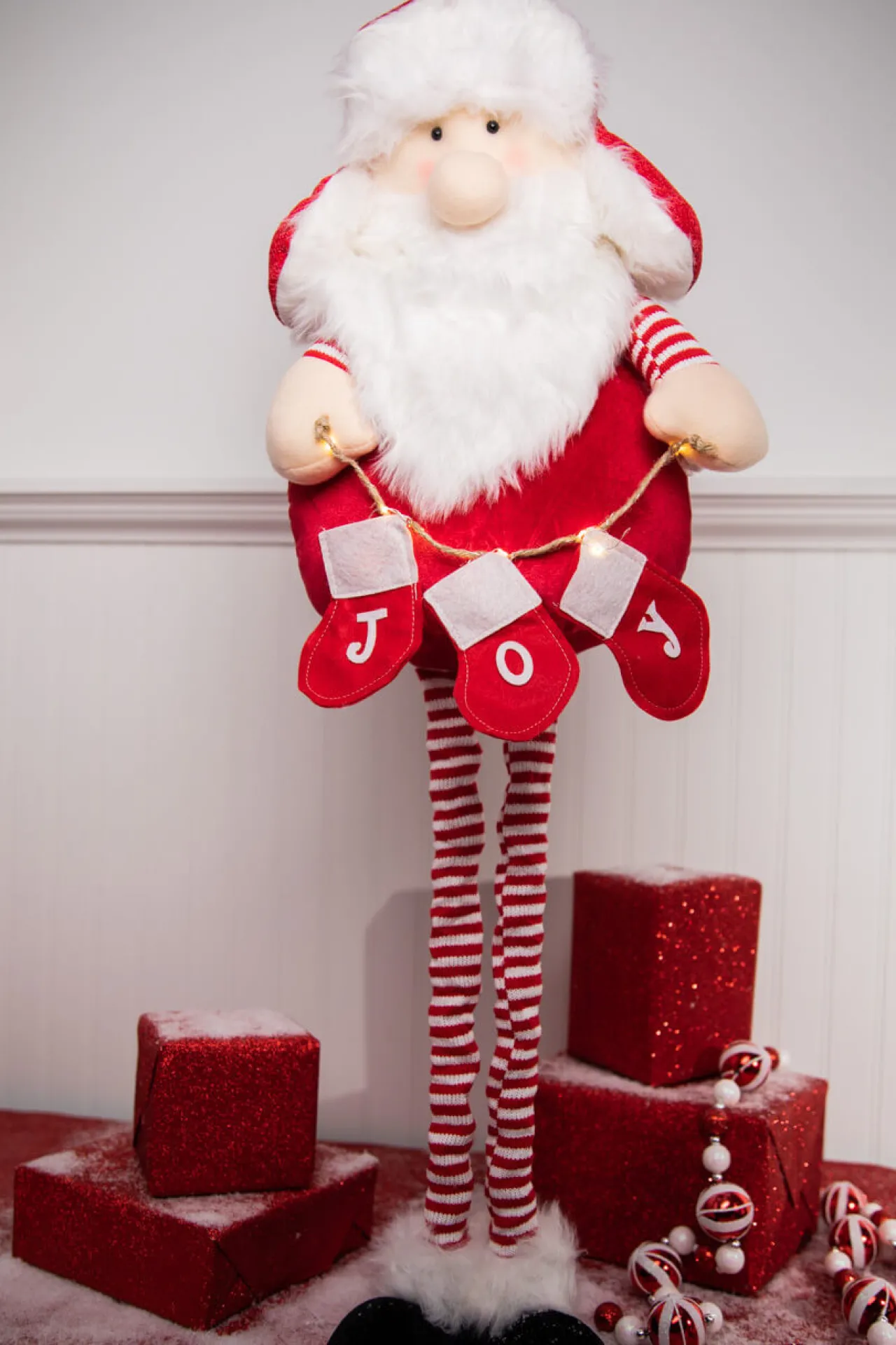 Outlet Decorator's Warehouse 20-36” Telescope Long Leg Light Up Santa Figure