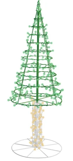 Sale Decorator's Warehouse 5' Twinkling Starry Alpine Tree - Green/Warm White 310 Lights